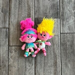 Viva and Poppy trolls stuffed animals